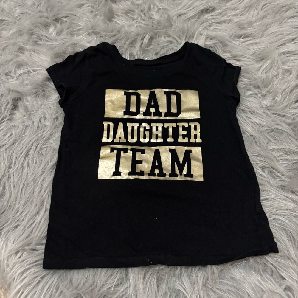 The Children's Place Black and Gold Team Tee